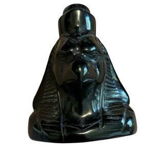Obsidian Horus Carving 3”